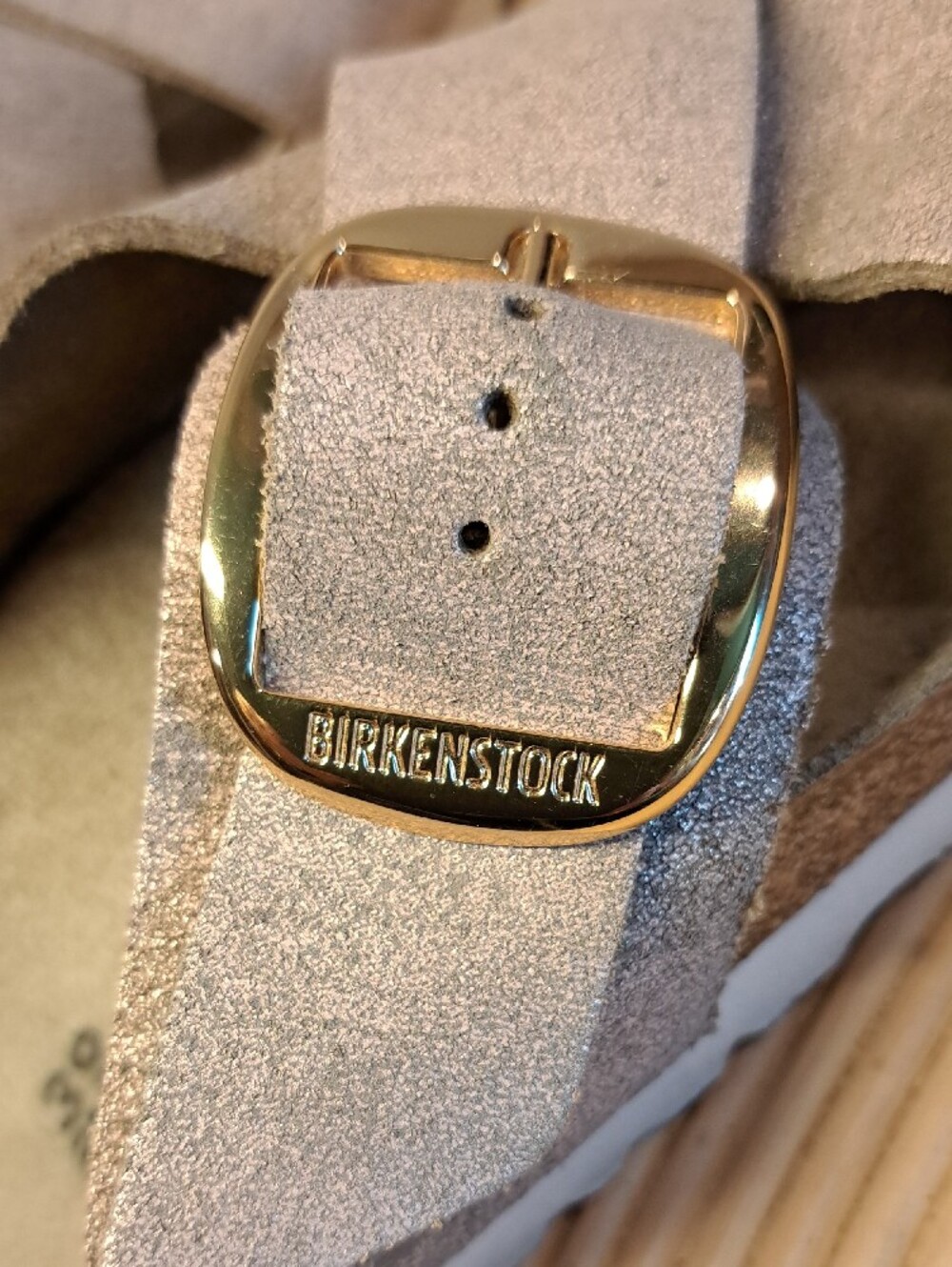 Birkenstock Sienna Big Buckle Rose Metallic Suede Sandals 39 US 9 - Picture 4 of 6